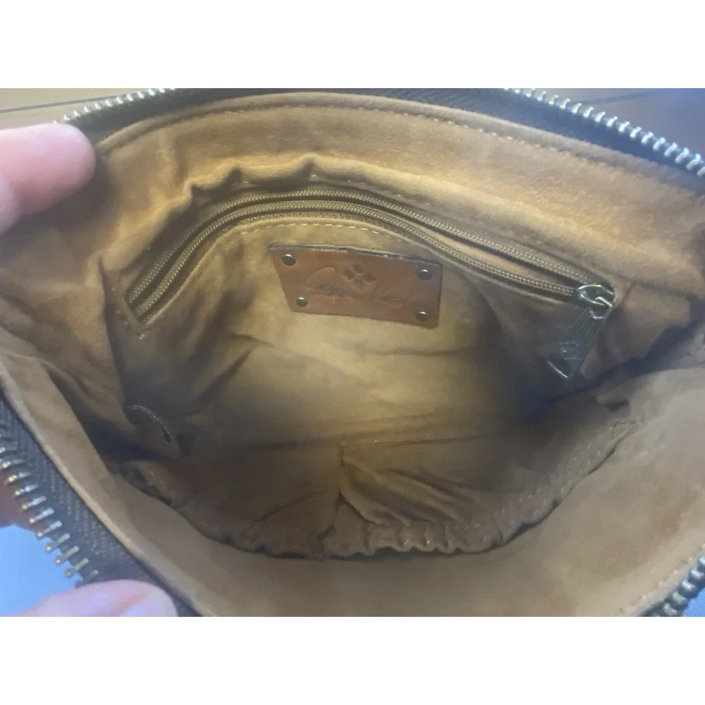 Patricia Nash Brown Leather Wristlet